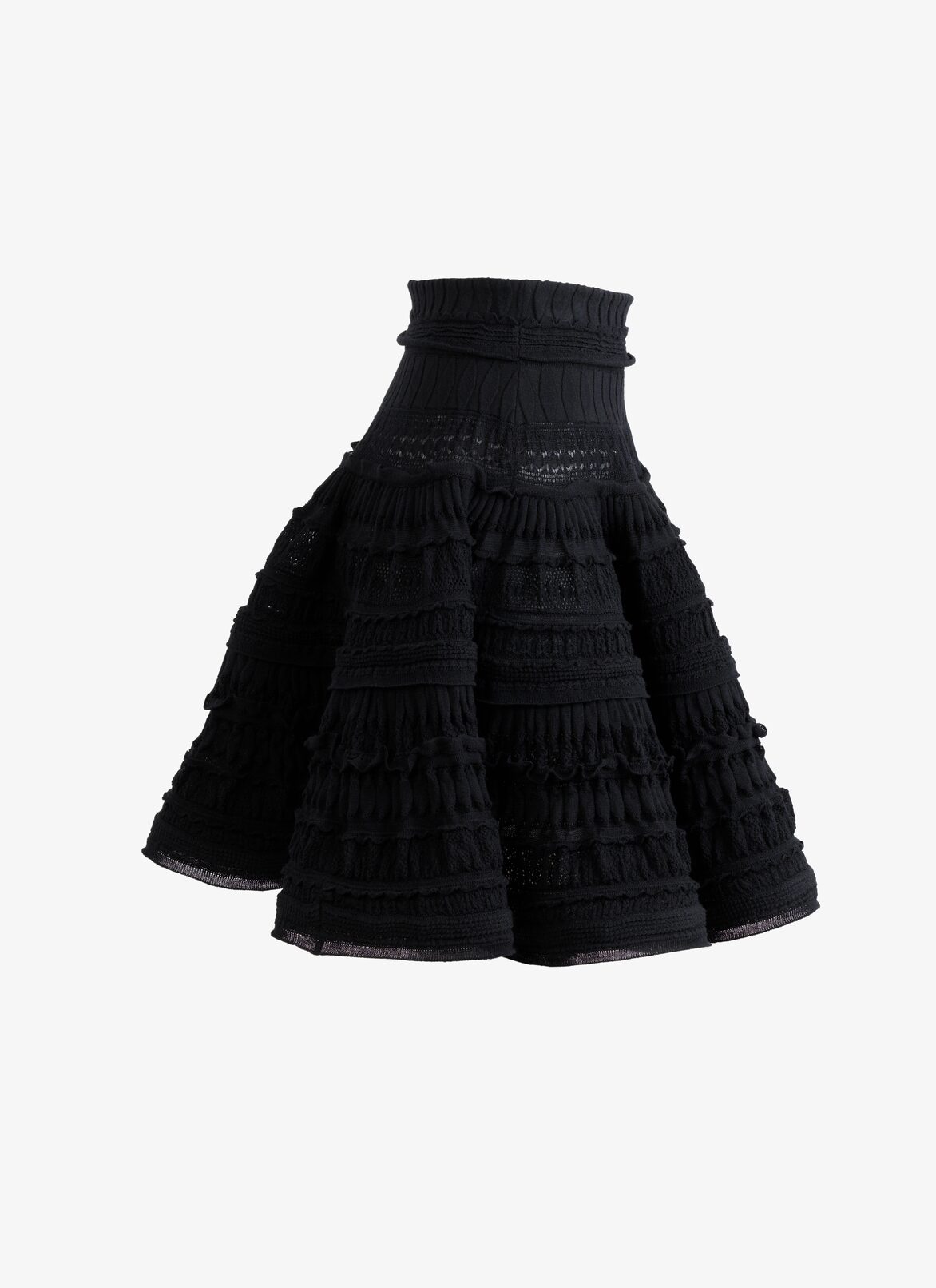 Alaïa Edition 2007 Flared skirt in wool crinoline ALAÏA BLACK ALAÏA EDITION 2007 FLARED SKIRT IN WOOL CRINOLINE
